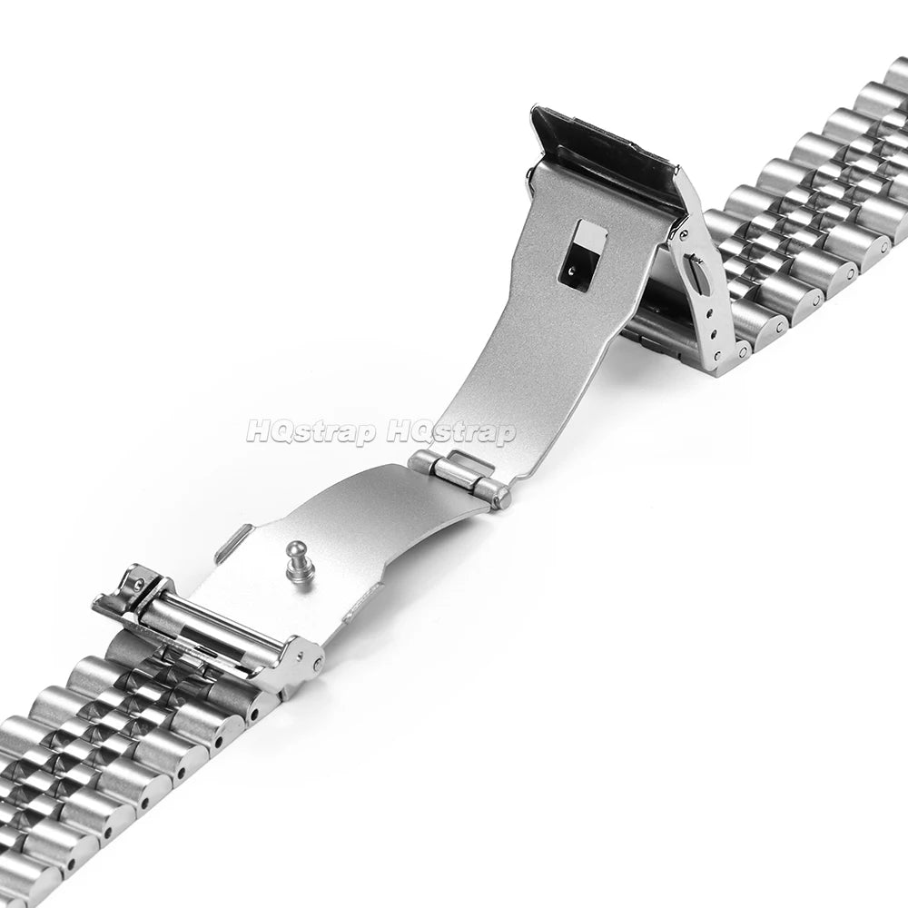 Straight End Stainless Steel Strap for Jubilee SKX007/009 Metal Watch band 18mm 19mm 20mm 21mm 22mm 23mm 24mm Bracelet